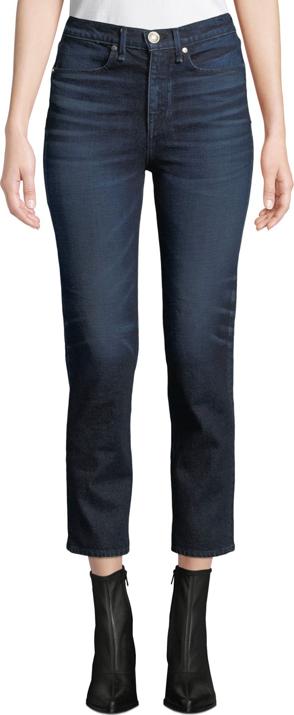 Rag & Bone High-Rise Ankle Cigarette Jeans