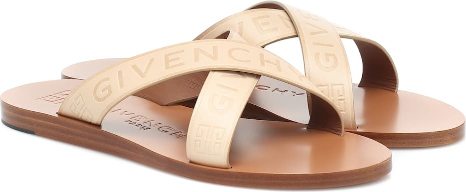 Givenchy Logo leather sandals