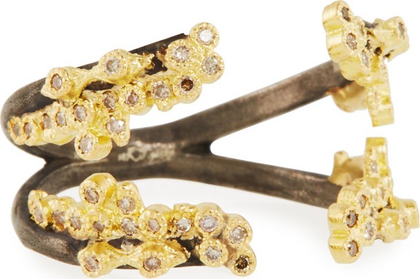 Armenta Old World Open Diamond Cluster Ring, Size 7