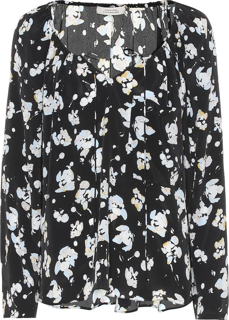 Dorothee Schumacher Artistic Blossoms silk-blend blouse