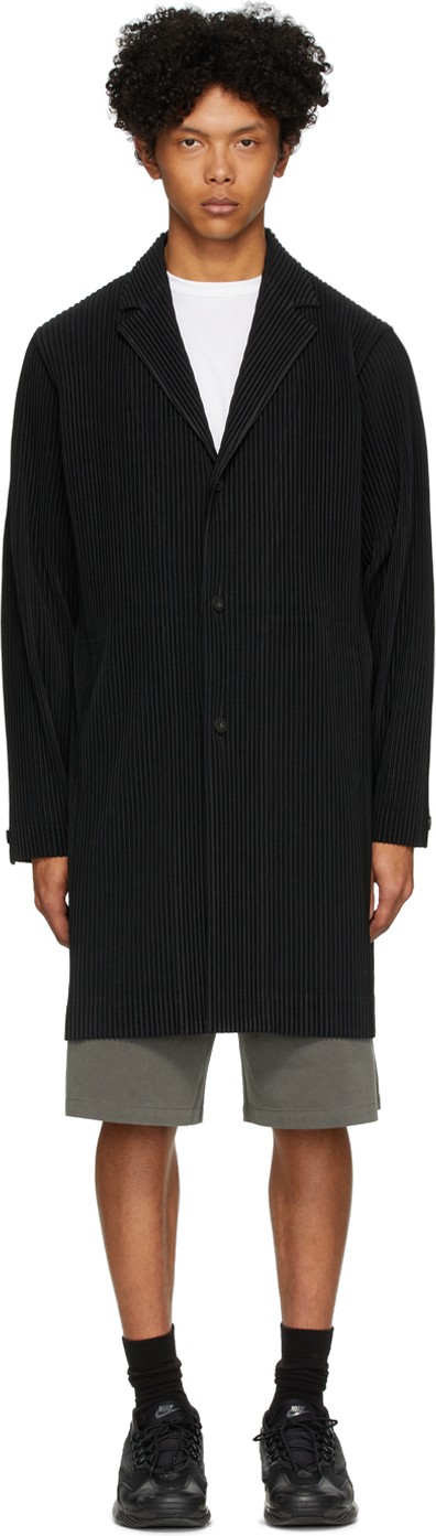Homme Plissé Issey Miyake Black Long Basic Blazer