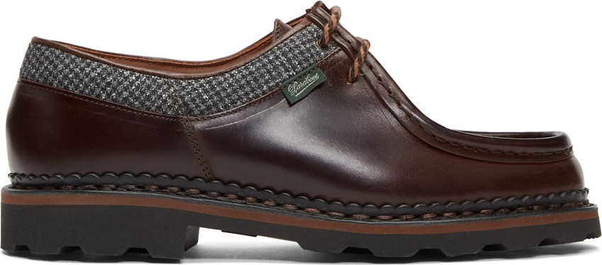 Ermenegildo Zegna Brown Paraboot Edition Michael Derbys
