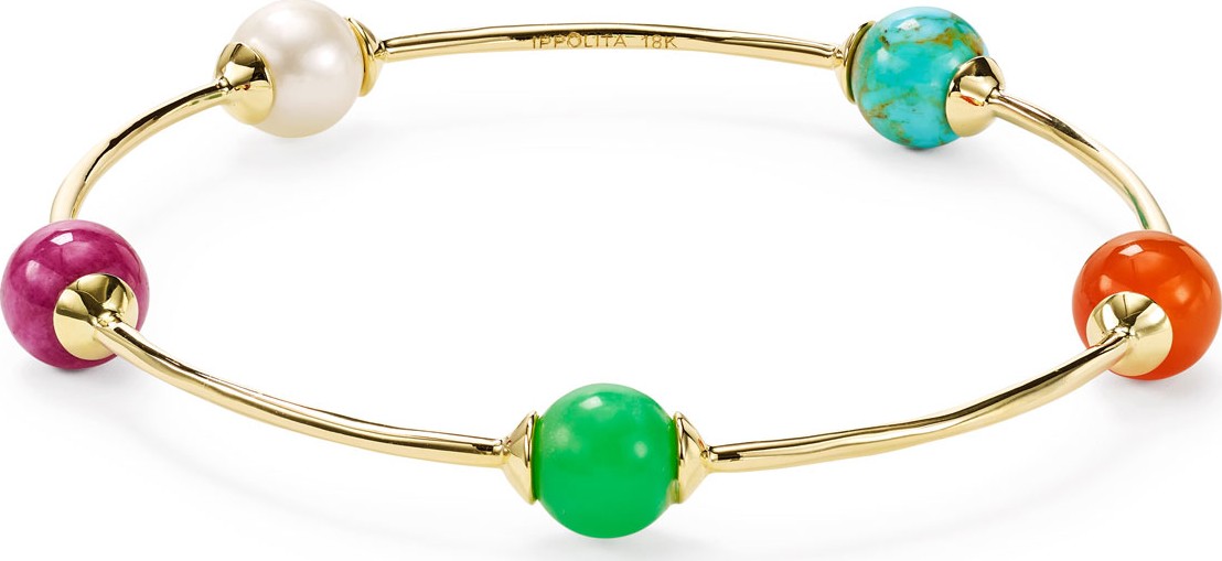 IPPOLITA Nova 18k Gold 5-Stone Bangle