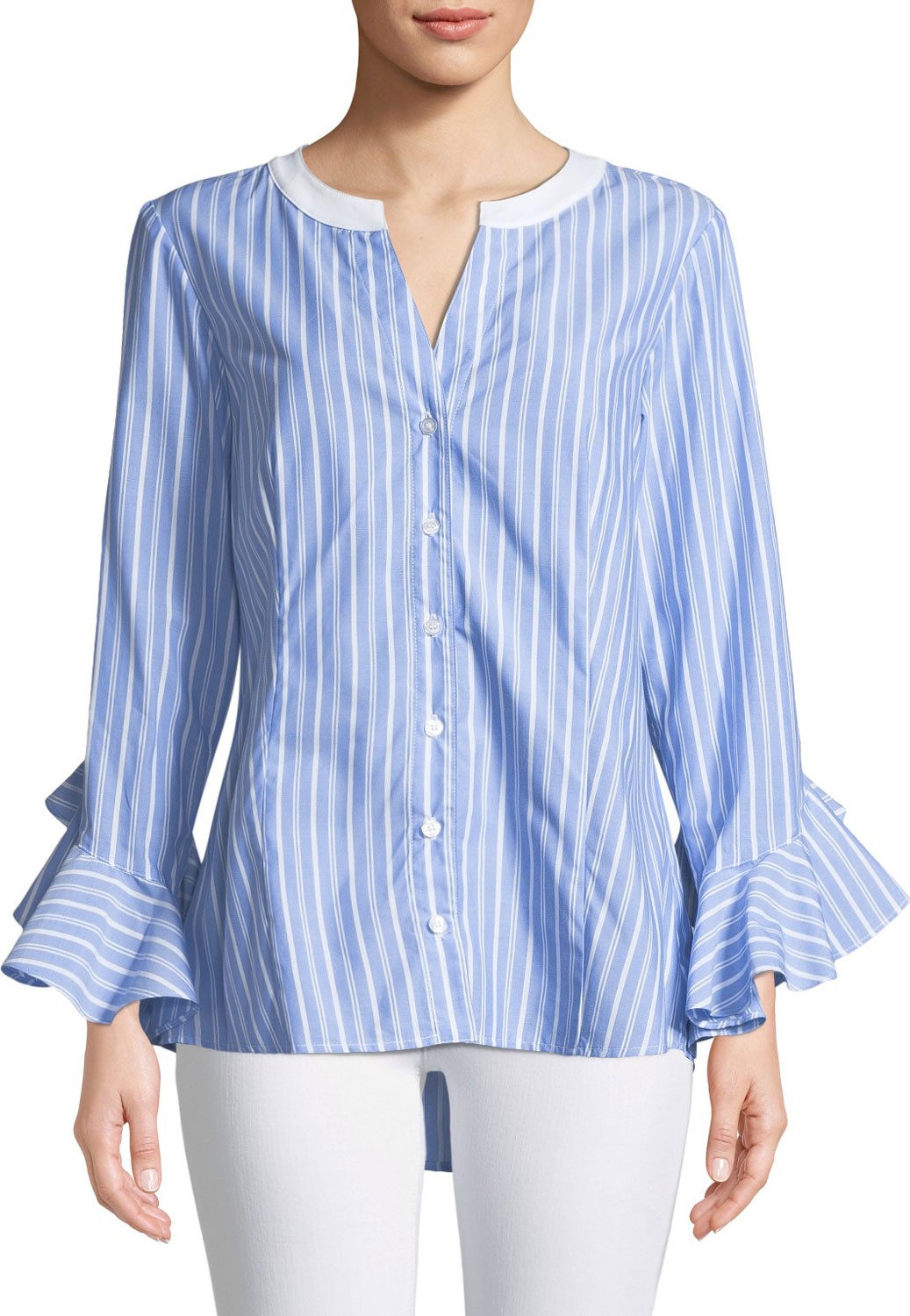 Finley Sweet Blue Somethings Carmella Striped Blouse