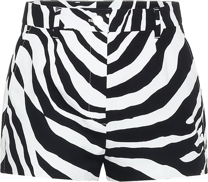 Dolce & Gabbana Zebra-print stretch-cotton shorts