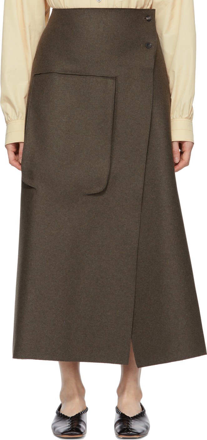 Studio Nicholson Green Hiro Skirt