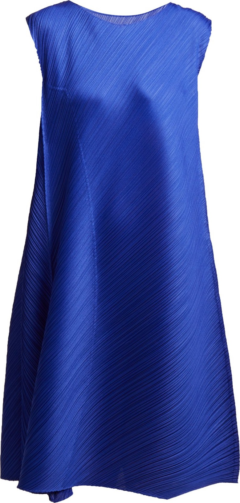Pleats Please By Issey Miyake Pleated sleeveless midi dress
