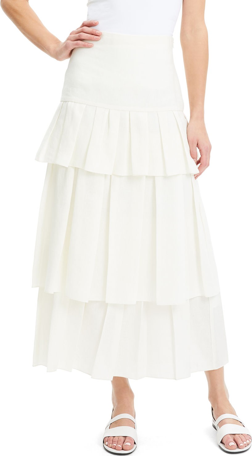 Theory Tiered Linen Maxi Skirt