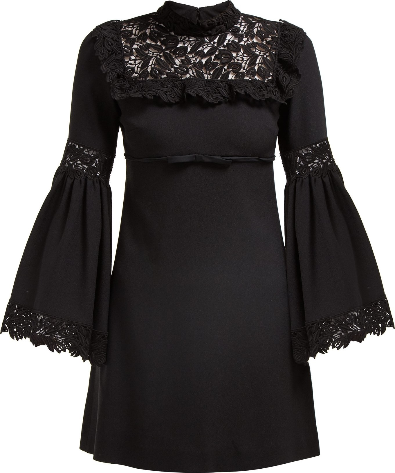 Giambattista Valli Bell-sleeved guipure lace dress