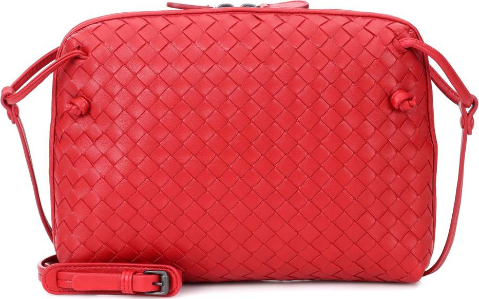 Bottega Veneta Nodini intrecciato leather crossbody bag