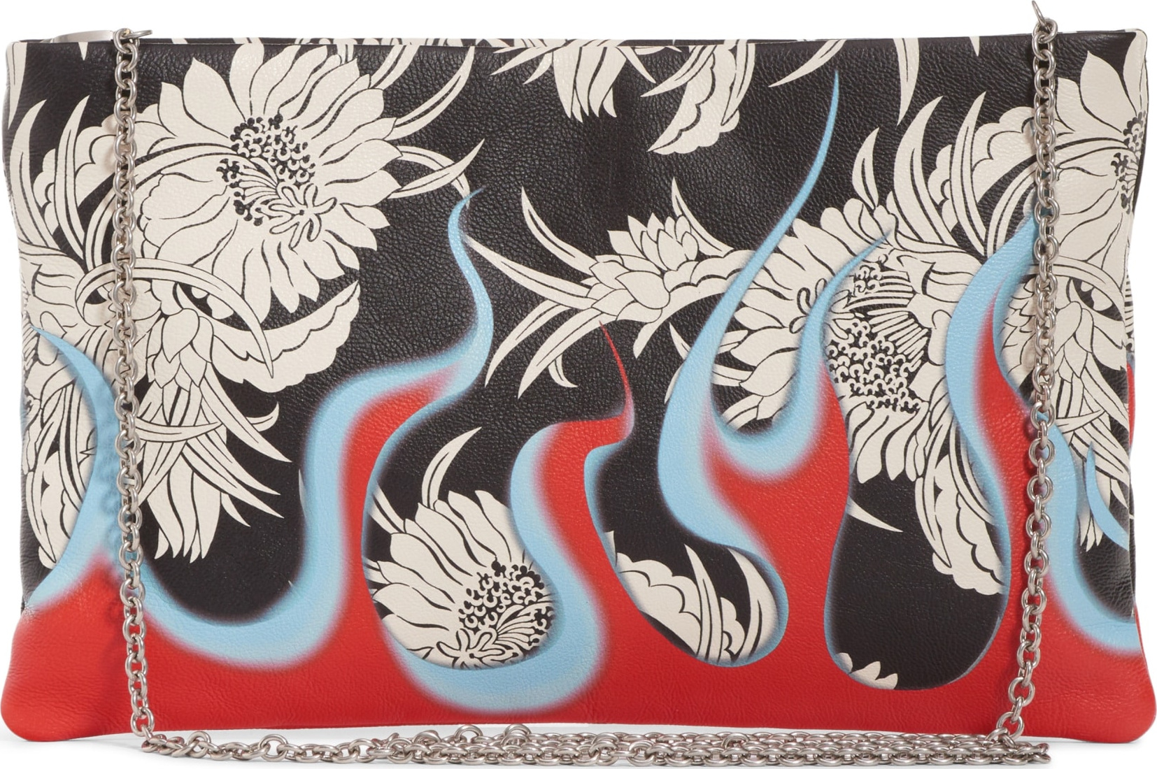 Prada Print Calfskin Clutch