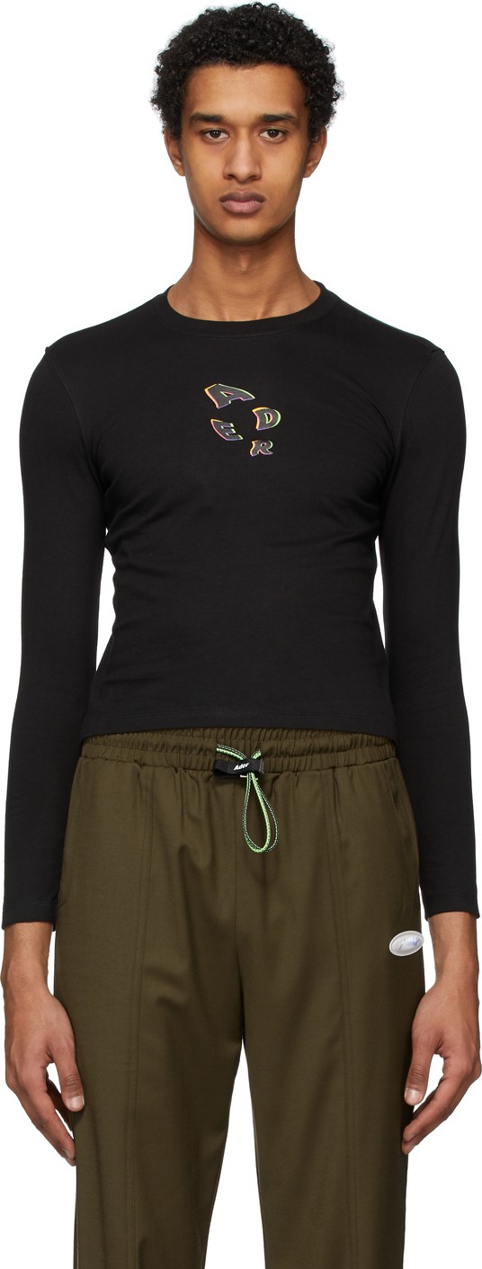 ADER error Black Tort.holl Long Sleeve T-Shirt