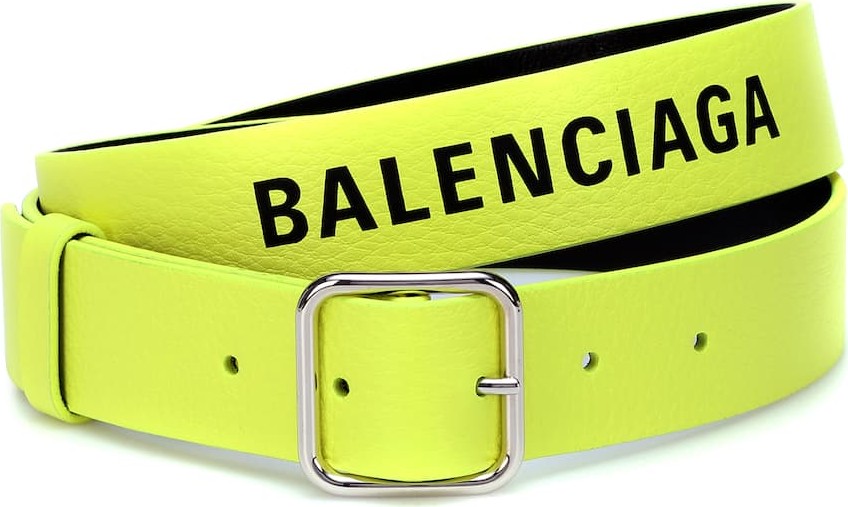 Balenciaga Logo leather belt