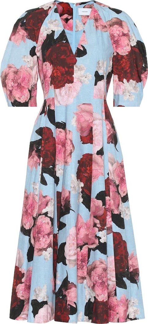 Erdem Exclusive to Mytheresa – Cressida floral cotton-poplin dress
