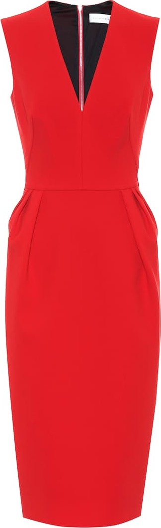 Victoria Beckham Crêpe midi dress