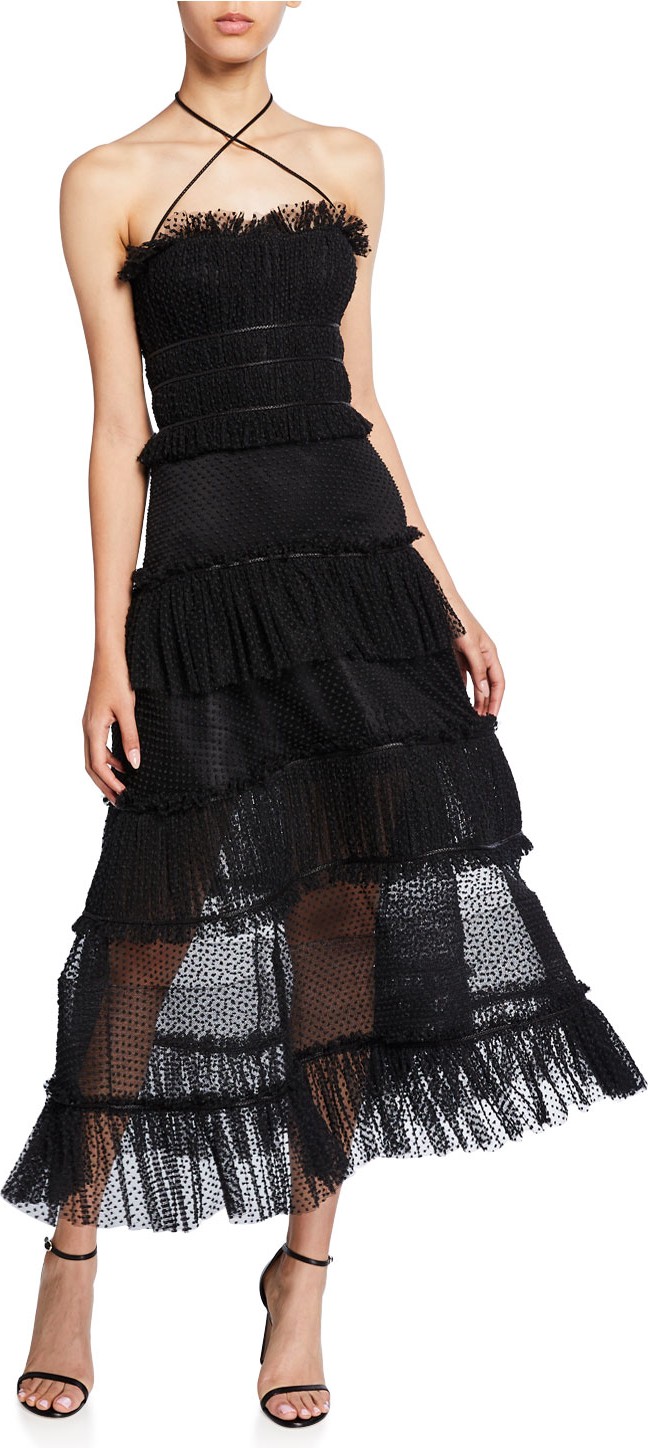 Alexis Angelina Tiered Ruffle Cocktail Dress