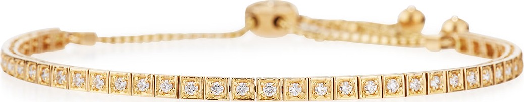 Cassidy Diamonds 18K Yellow Gold Square Diamond Bracelet