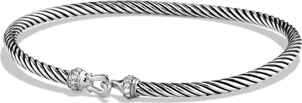 David Yurman Cable Buckle Bracelet with Diamonds