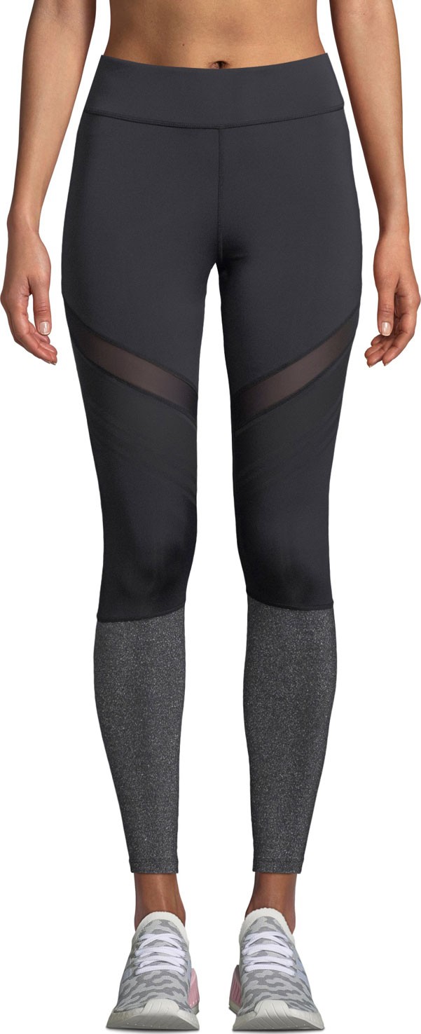 Nylora Arwen Metallic Mesh Performance Leggings