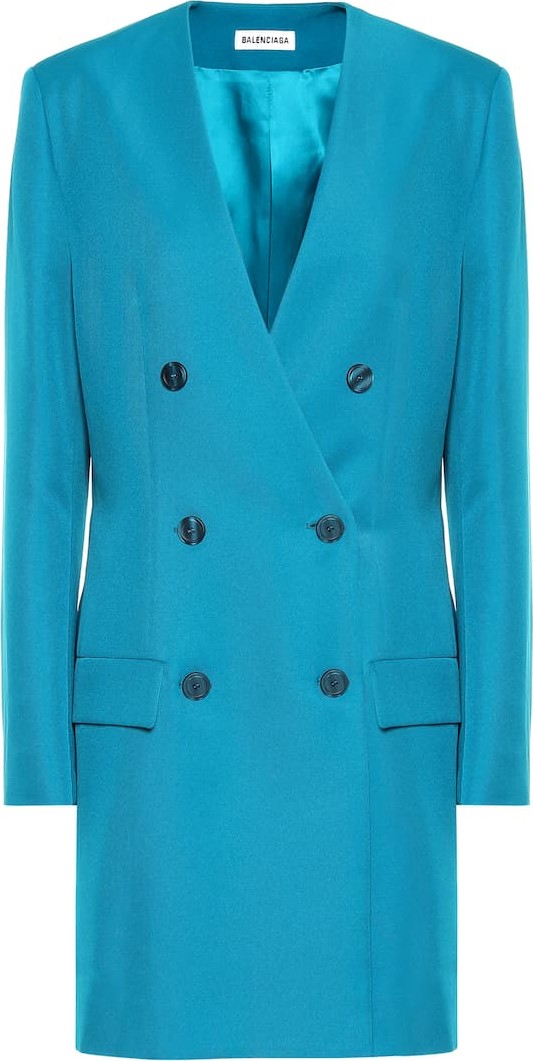 Balenciaga Oversized twill blazer dress
