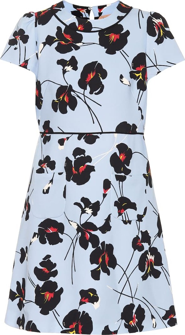 N°21 Printed crêpe minidress