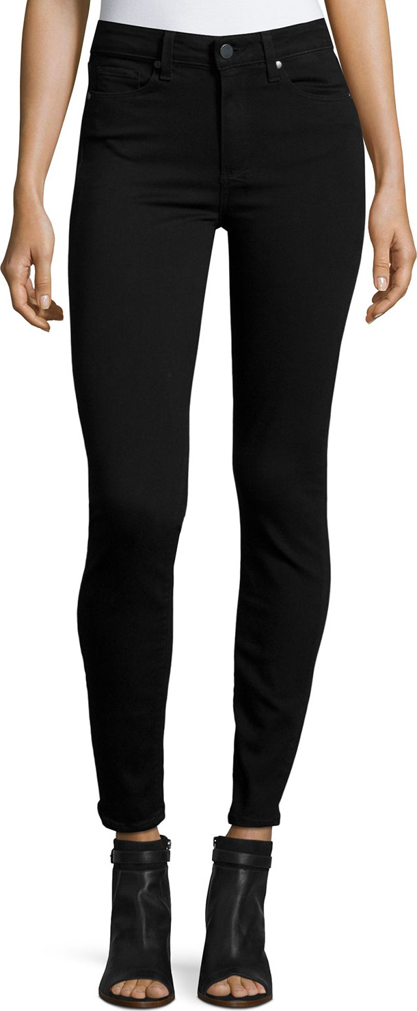 PAIGE Hoxton Ultra-Skinny Ankle Jeans, Black Shadow