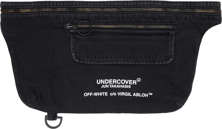 Off White Black Undercover Edition Denim Hip Sack