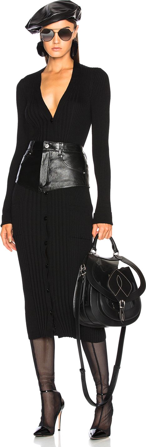 Maison Margiela Rib Knit Long Cardigan