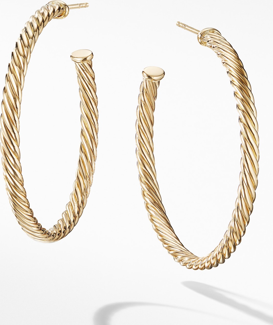 David Yurman Cable Spiral Hoop Earrings