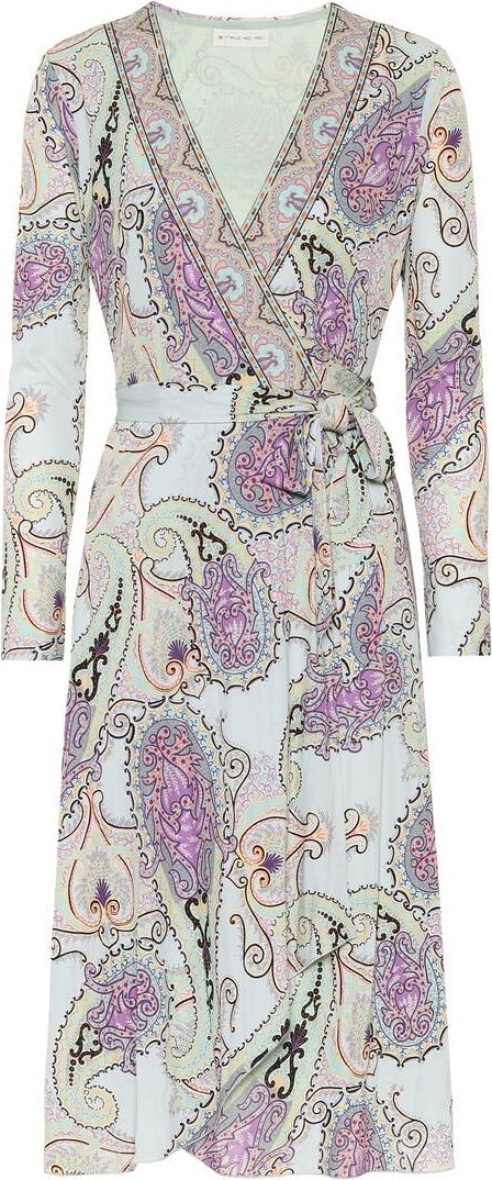 Etro Paisley wrap dress
