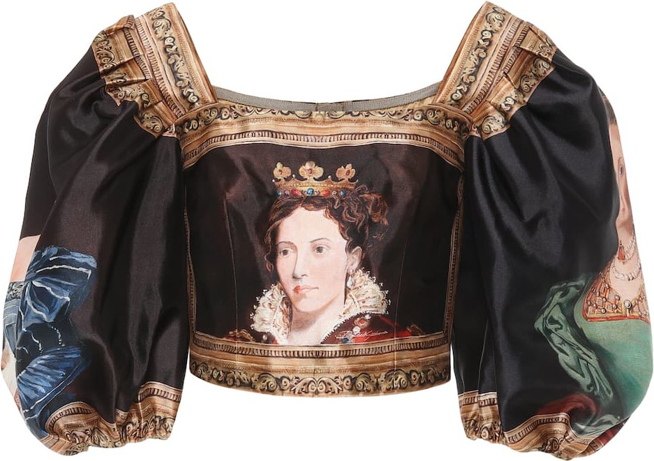 Dolce & Gabbana Printed silk blouse