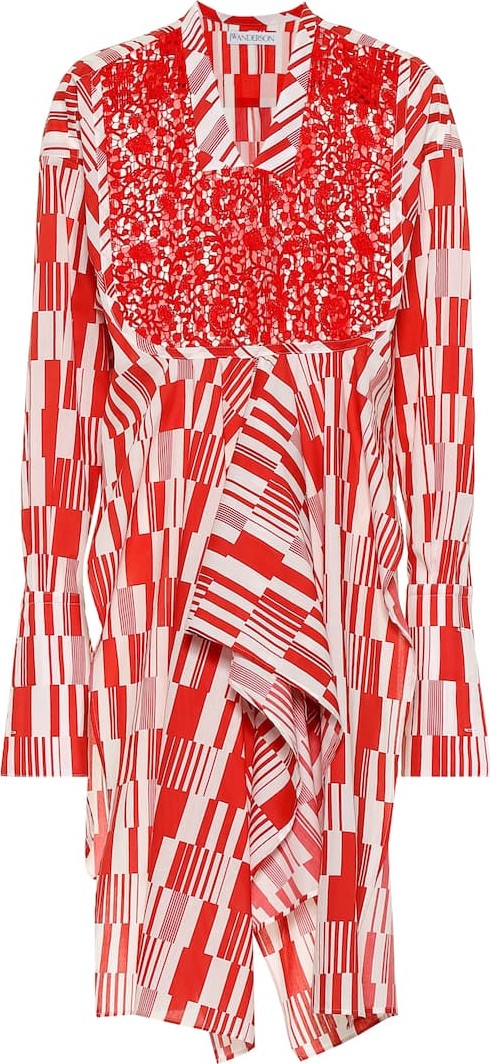 J.W.Anderson Oversized printed cotton shirt