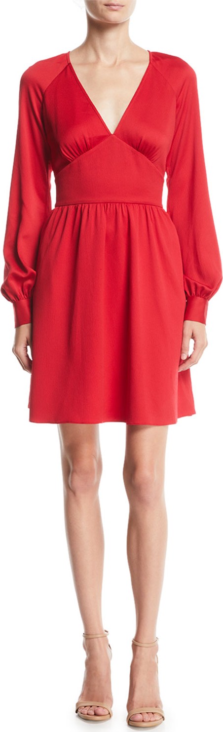 MICHAEL MICHAEL KORS Short Raglan-Sleeve Cocktail Dress