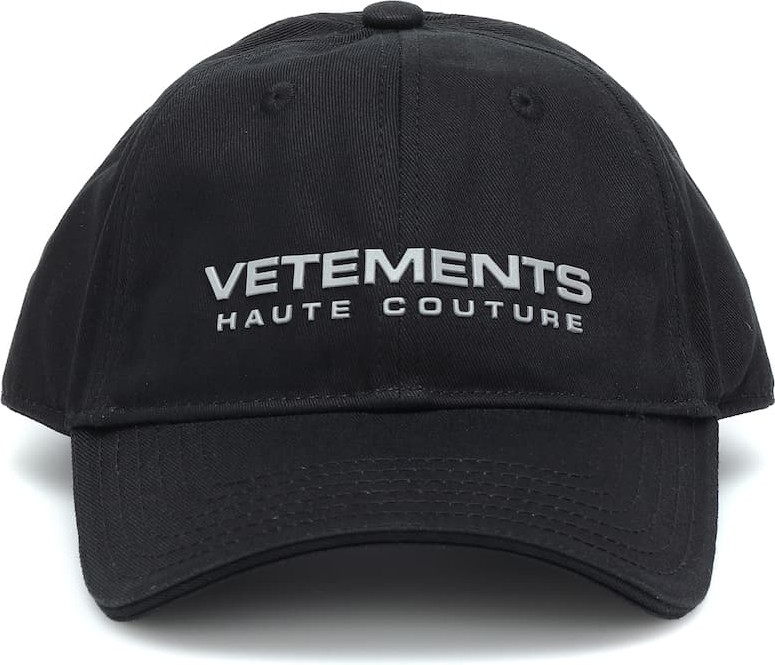 Vetements Logo cotton baseball cap