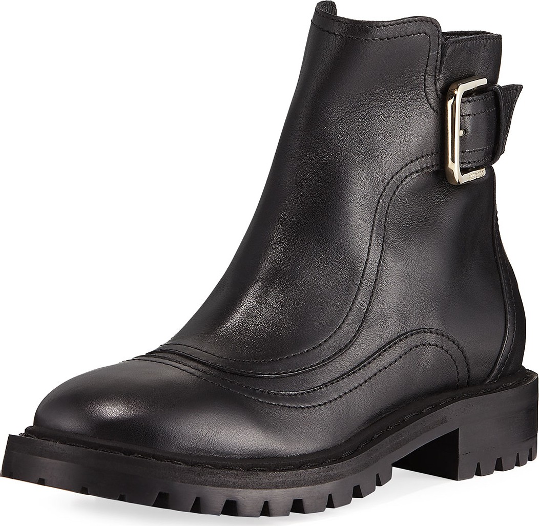 Jimmy Choo Brylee Flat Leather Ankle Boot