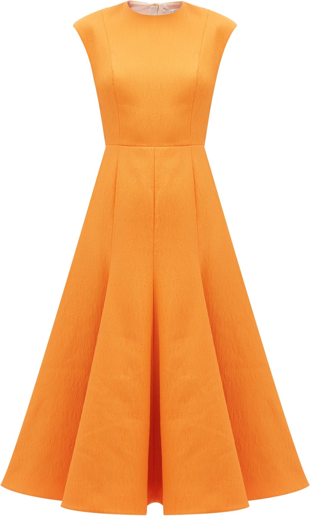 Emilia Wickstead Denver flared cloqué midi dress
