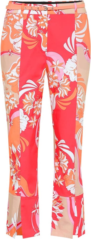 Emilio Pucci Cropped stretch-cotton pants