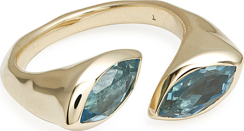 IPPOLITA 18k Prisma Bypass Marquise Ring