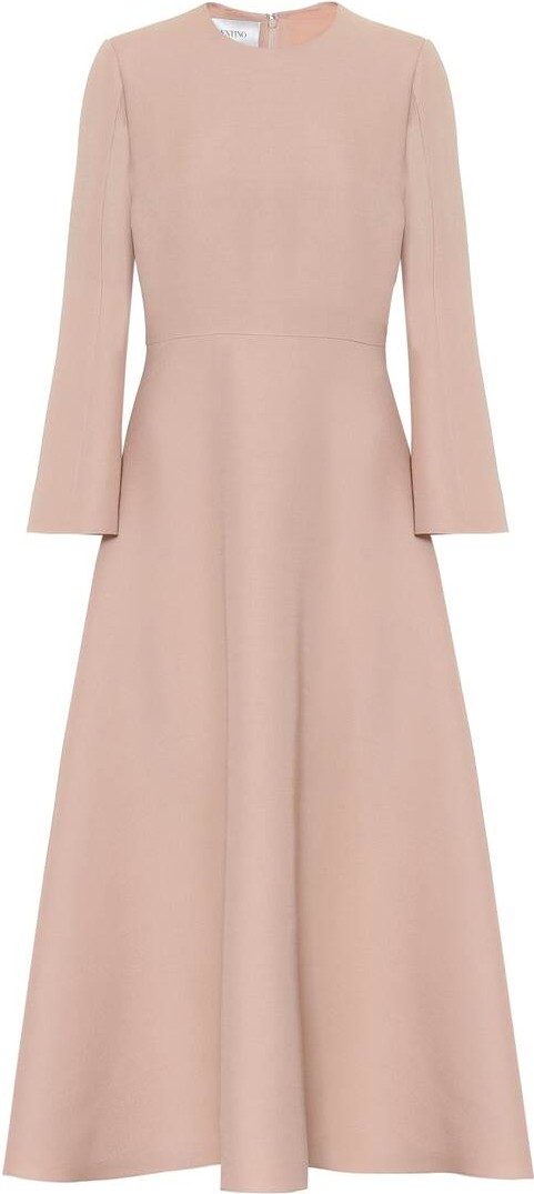 Valentino Wool and silk midi dress