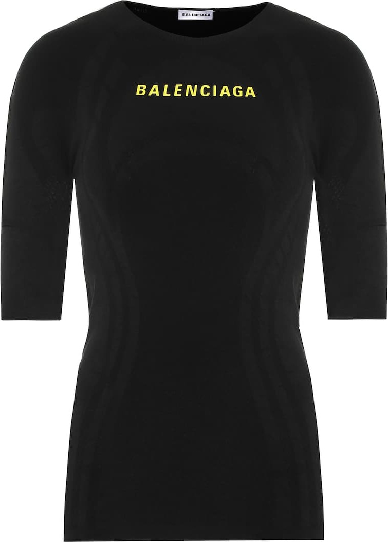 Balenciaga Athletic stretch jersey top