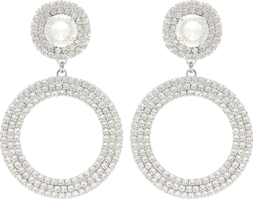 Alessandra Rich Crystal-embellished earrings