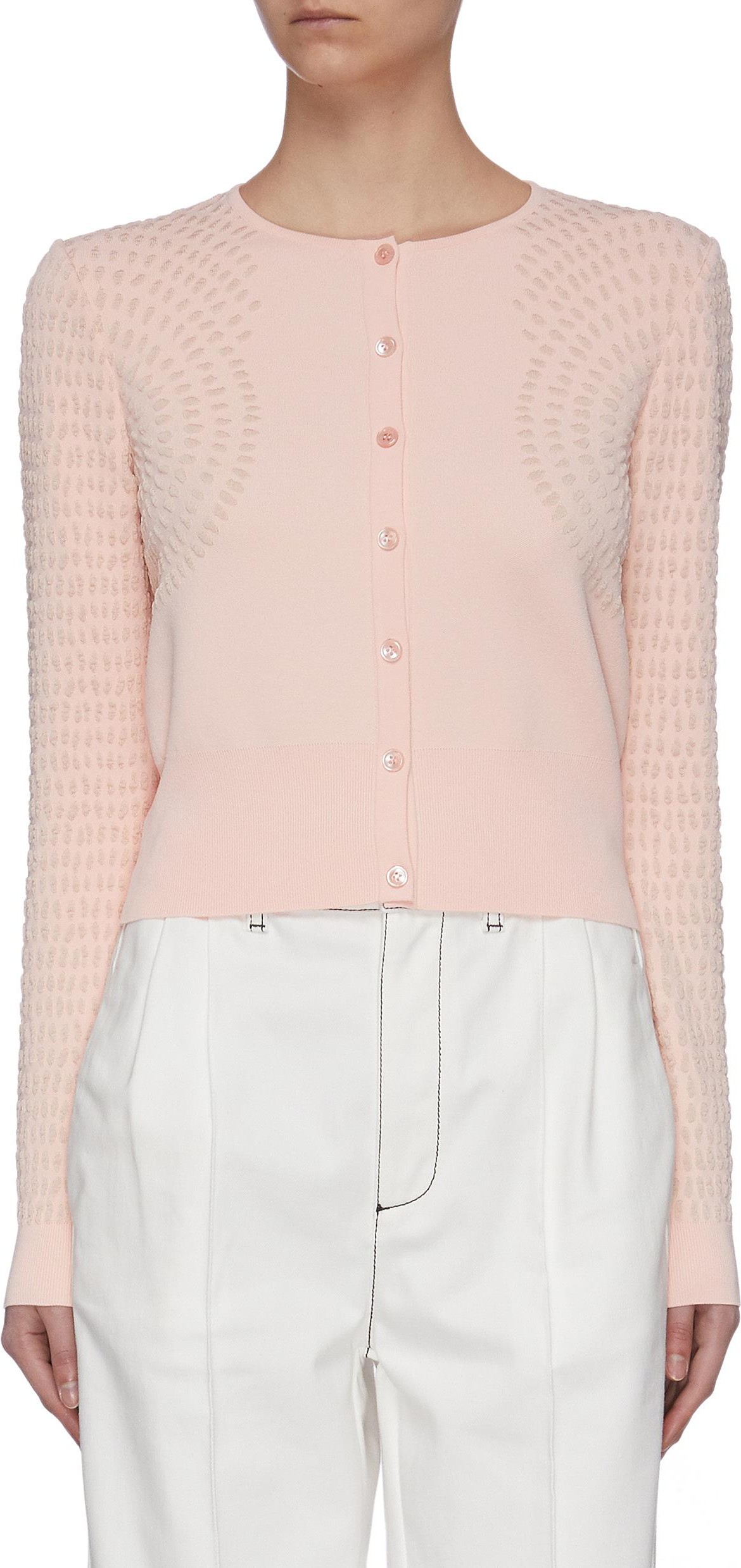 Alexander McQueen Dot Sleeve Cardigan