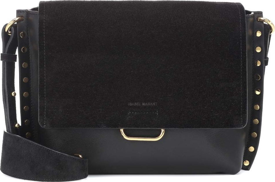 Isabel Marant Asli leather and suede shoulder bag