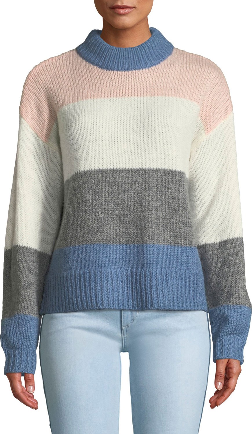Rebecca Minkoff Kendall Colorblock Pullover Sweater