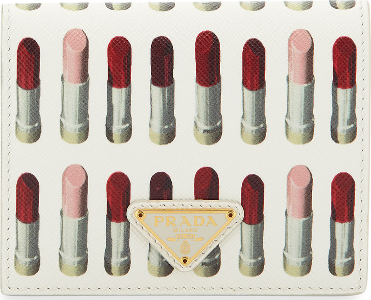 Prada Saffiano Printed French Wallet