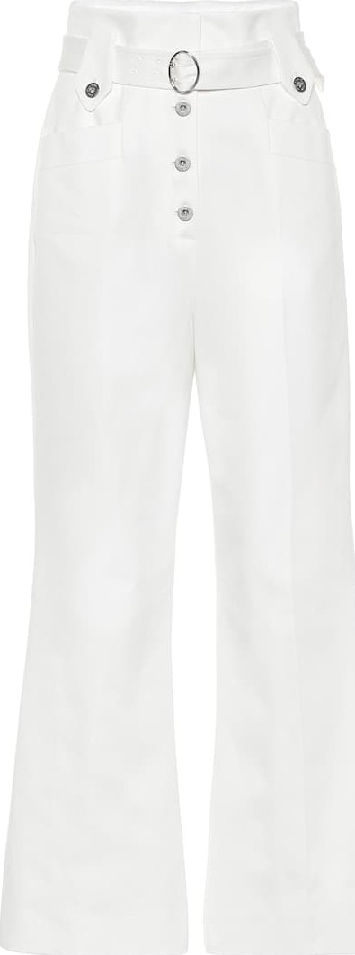 Miu Miu High-rise cotton pants