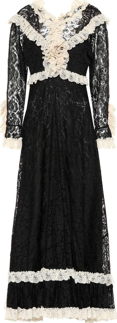 Gucci Ruffled lace dress