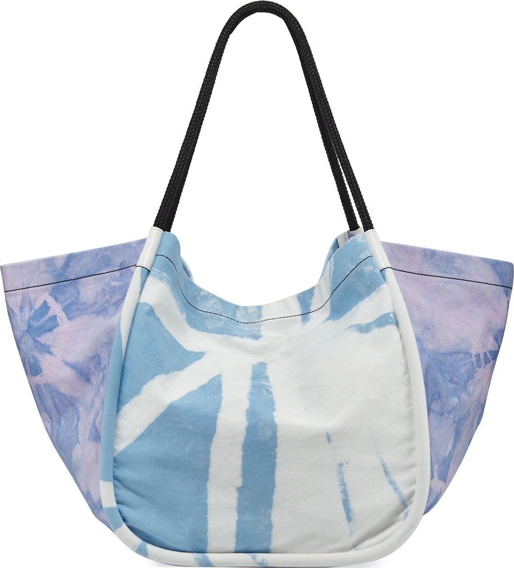 Proenza Schouler Extra Large Denim Tie-Dye Tote Bag