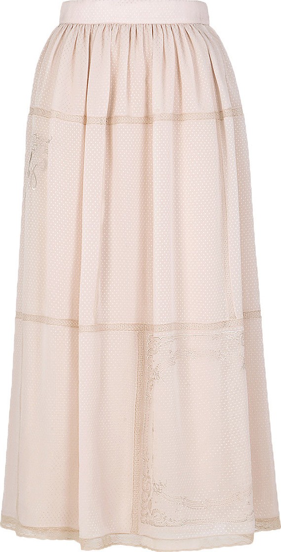 Fendi polka dot midi skirt