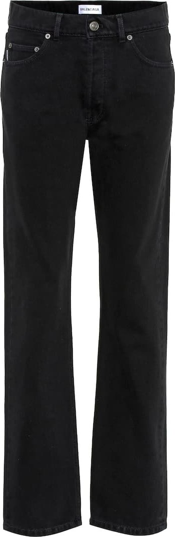 Balenciaga Distressed mid-rise straight jeans